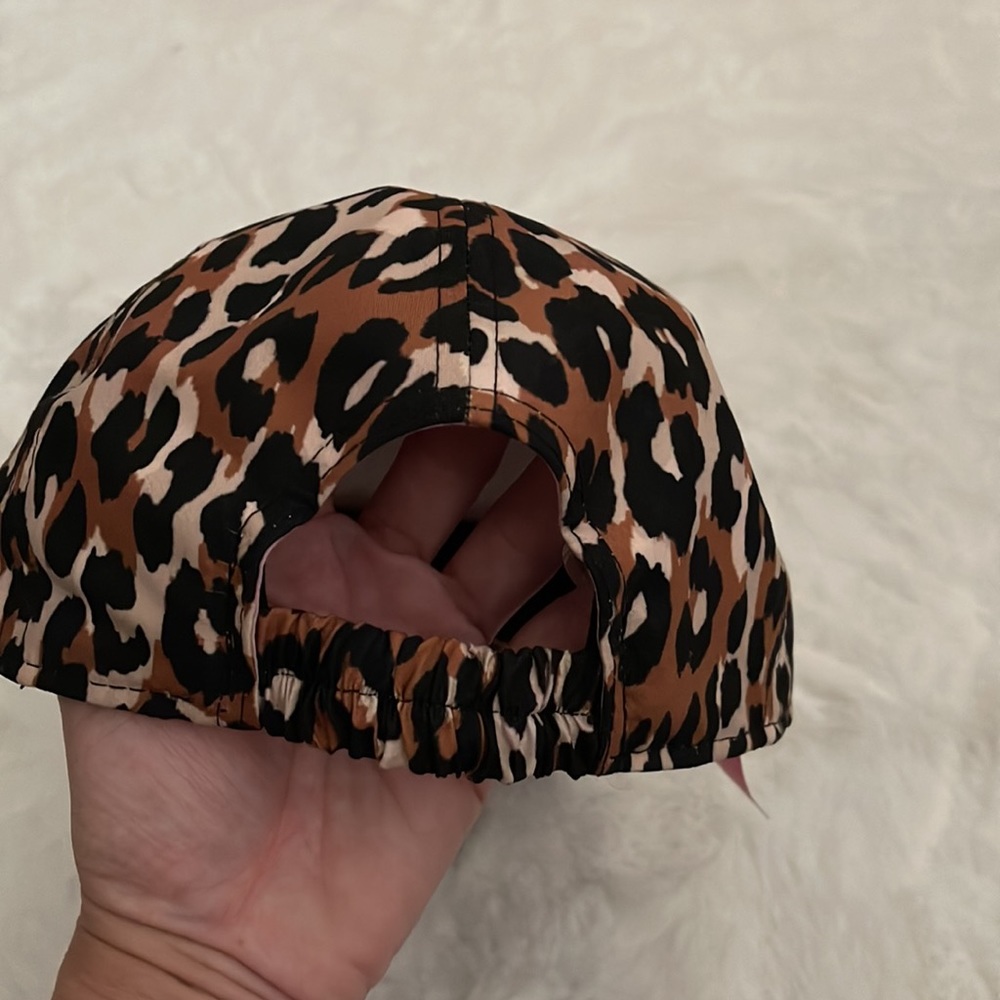 NWT Kate Spade fashion forward Leopard print ball cap hat KS1003746C 1 size - Picture 4 of 12